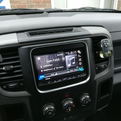 Dodge ram front + back camera + radio upgrade
